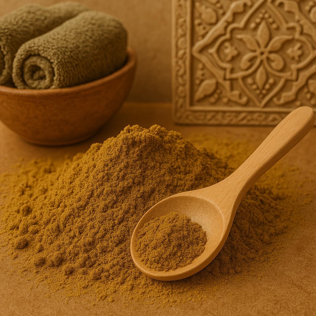 Pack Hammam Marocain Tabrima – Poudre 100g + Gant Kessa + Pierre Ponce en Argile